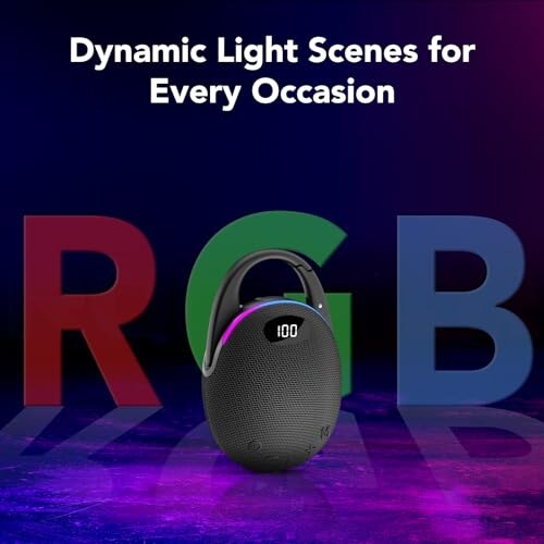 Coioc Cassa Bluetooth Portatile con Luci RGB - immagine 7