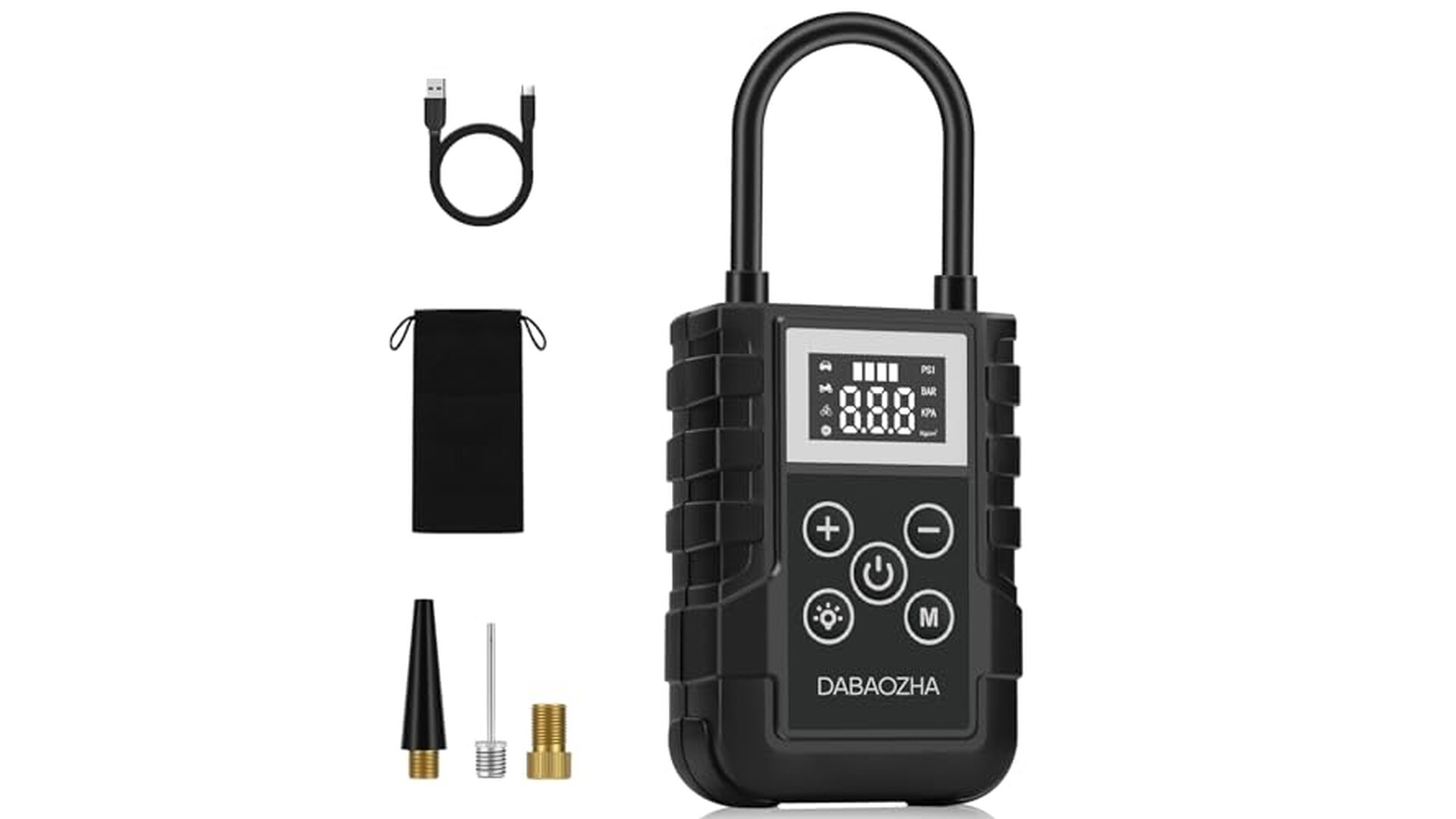 Compressore Aria Portatile 150PSI con LED