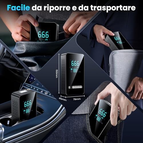 Compressore Aria Portatile Ipflin 150PSI con Display LCD - immagine 2