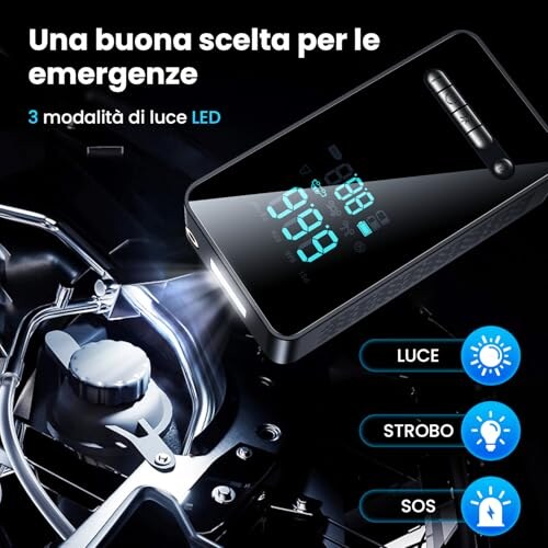 Compressore Aria Portatile Ipflin 150PSI con Display LCD - immagine 4