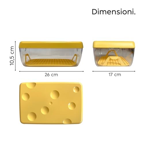 Contenitore Porta Formaggio Snips 3L con Griglia - immagine 4