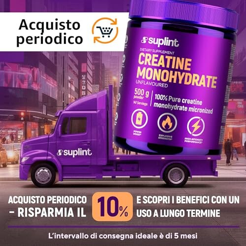 Creatina Monoidrato 500g 100% Pura Micronizzata - immagine 3