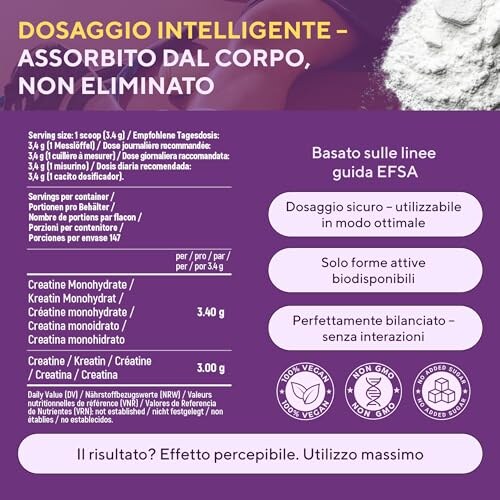 Creatina Monoidrato 500g 100% Pura Micronizzata - immagine 7