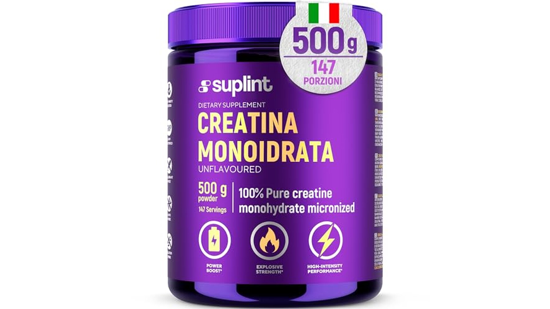 Creatina Monoidrato 500g 100% Pura Micronizzata