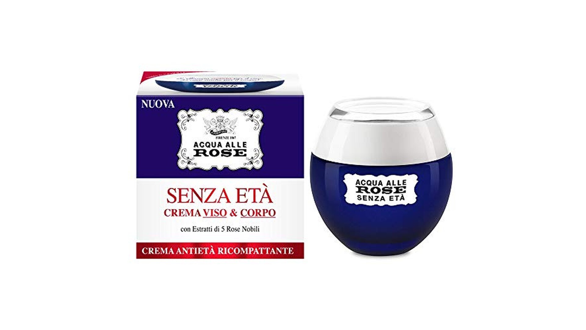 Crema Viso e Corpo Acqua alle Rose 180ml