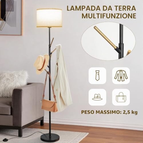 CRLL Lampada da Terra LED 12W con Telecomando - immagine 1
