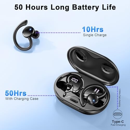 Cuffie Bluetooth 5.4 Sport con Autonomia 50 Ore - immagine 4