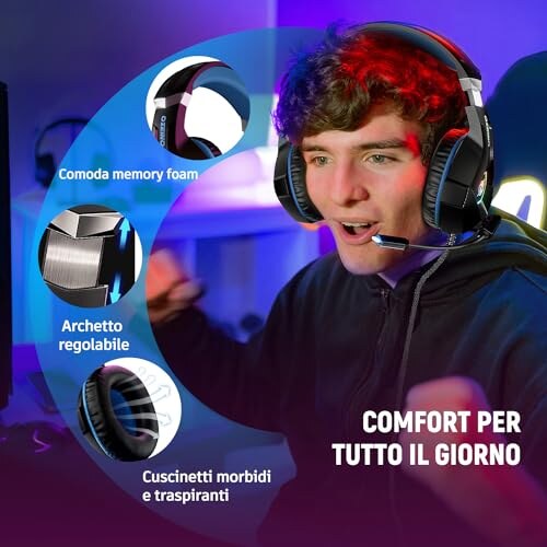 Cuffie Gaming con Microfono 3D Surround - immagine 4