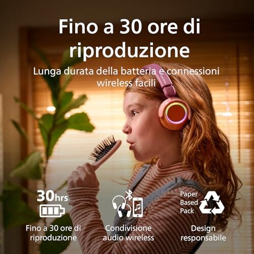 Cuffie Wireless per Bambini Philips TAK4200MP - immagine 5
