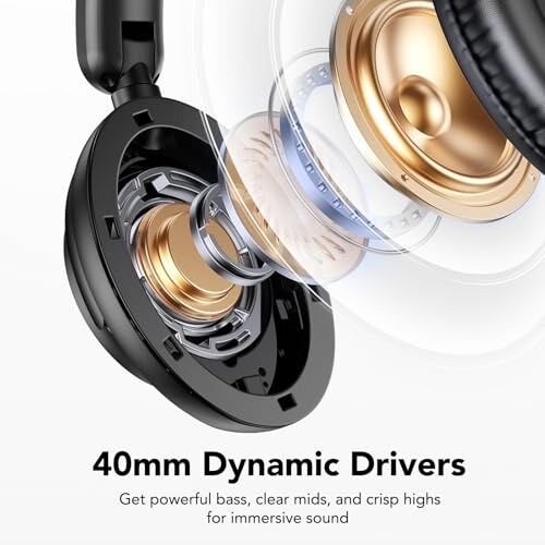 Cuffie Wireless Bluetooth 5.4 con Noise Cancelling - immagine 3