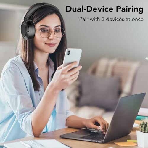 Cuffie Wireless Bluetooth 5.4 con Noise Cancelling - immagine 6