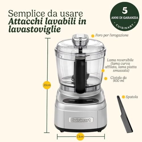 Cuisinart Mini Prep Pro Tritatutto Compatto 900ml - immagine 5
