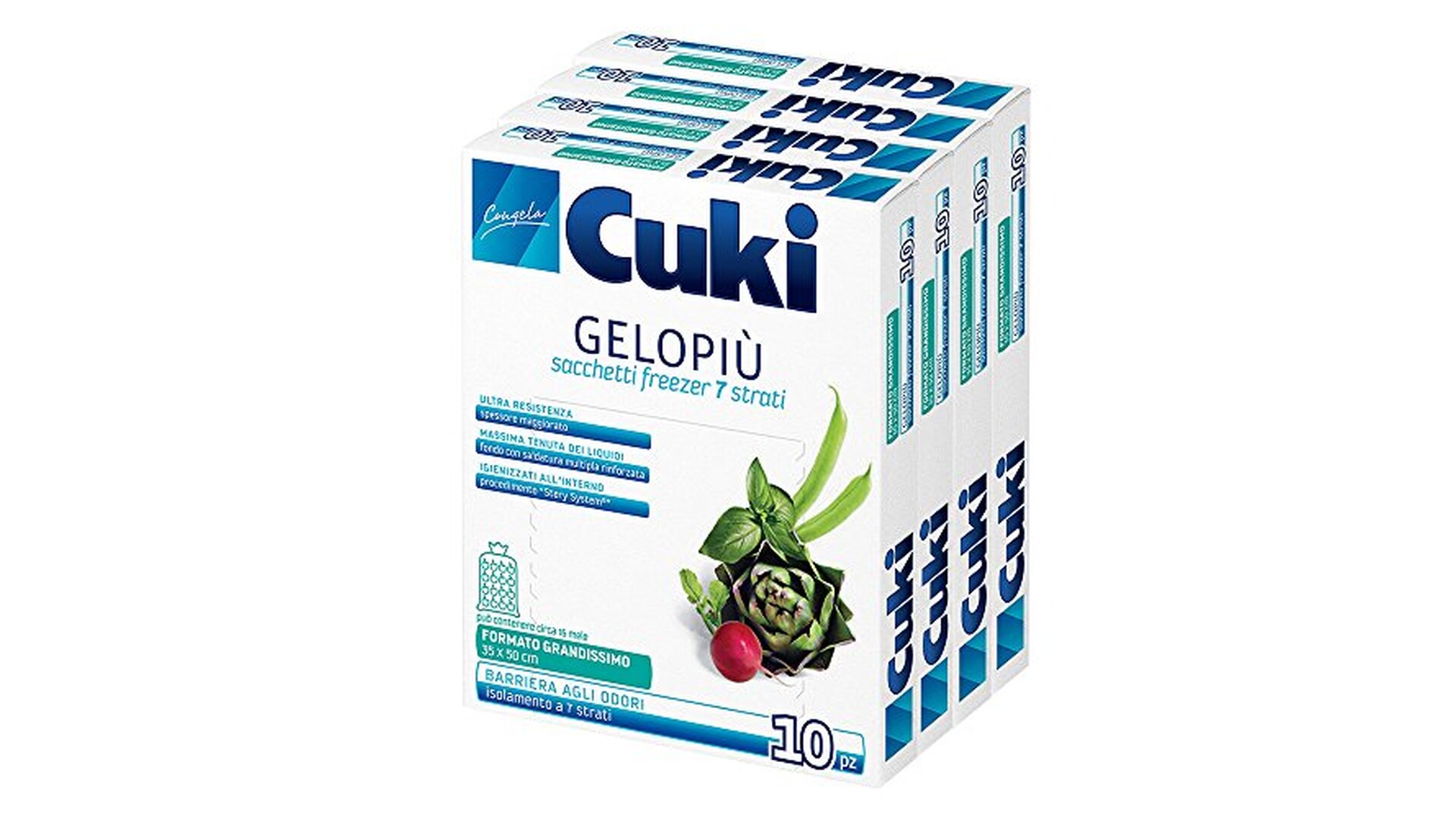 Cuki Gelopiù Sacchetti Freezer 40 Pz
