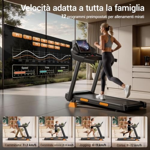 CURSOR Tapis Roulant Salvaspazio con Inclinazione 15% - immagine 2