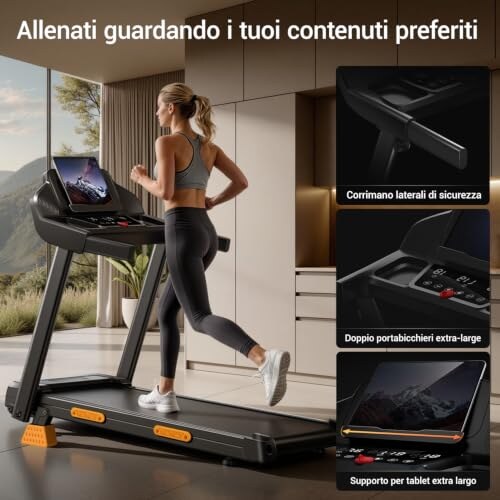 CURSOR Tapis Roulant Salvaspazio con Inclinazione 15% - immagine 4