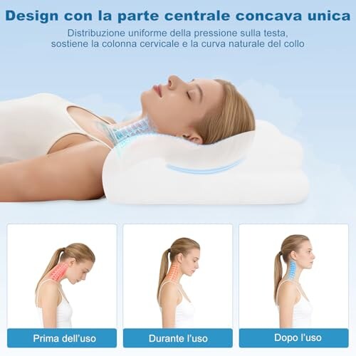 Cuscino Cervicale Memory Foam Mailirious - immagine 3
