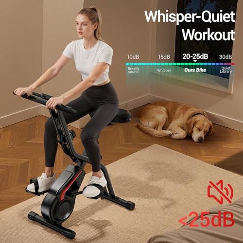 Cyclette Pieghevole UMAY 5-in-1 con Resistenza Magnetica - immagine 3