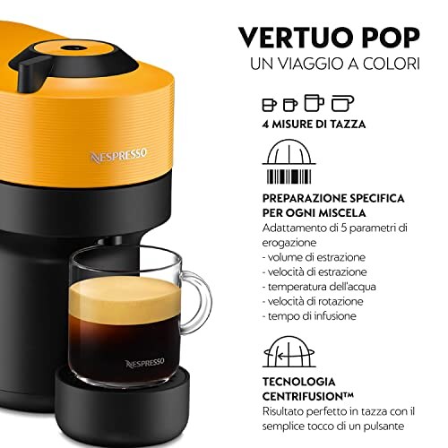 De'Longhi Nespresso Vertuo Pop Mango Yellow - immagine 2