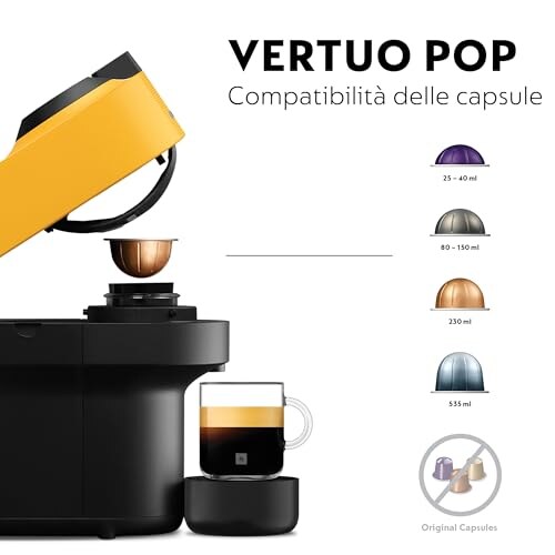 De'Longhi Nespresso Vertuo Pop Mango Yellow - immagine 5