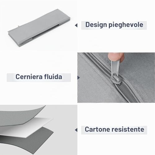 DIMJ Organizer Cassetti 8 Pezzi Pieghevoli - immagine 5