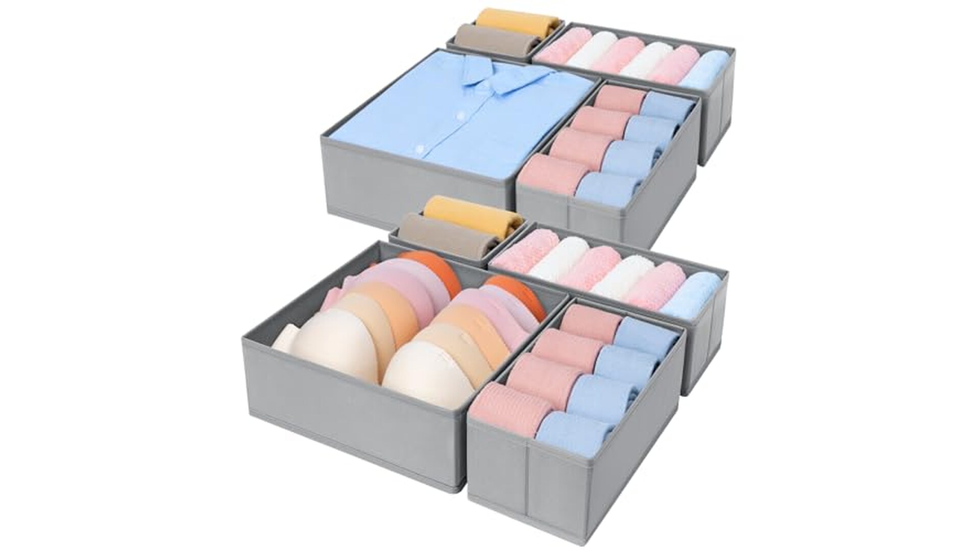 DIMJ Organizer Cassetti 8 Pezzi Pieghevoli