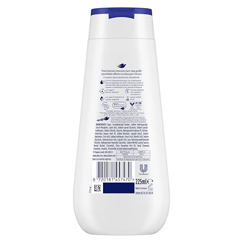 Dove Bagnoschiuma Nutrimento Intenso 6 x 225ml - immagine 1
