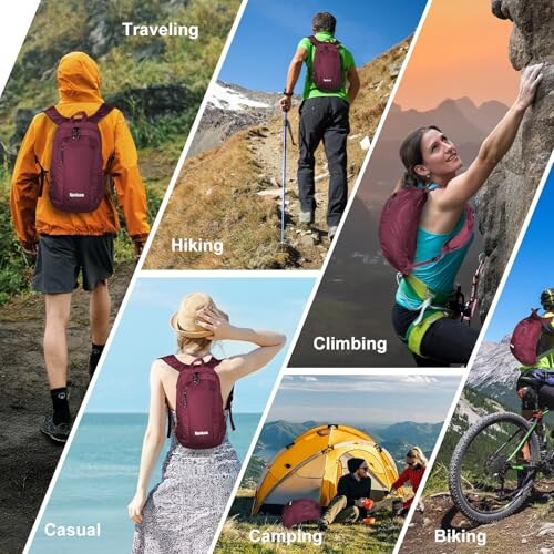 EgoNova Zaino Pieghevole Leggero 12L - immagine 5