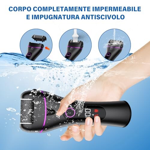 Ehomfory Pedicure Elettrico Ricaricabile con 3 Rulli - immagine 6
