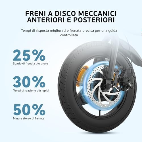 ESKUTE F100 Bici Elettrica Pieghevole 14" - immagine 7