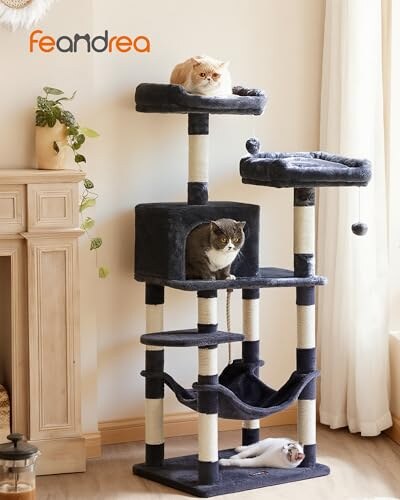 Feandrea Albero per Gatti 143cm con Graffiatoi - immagine 1