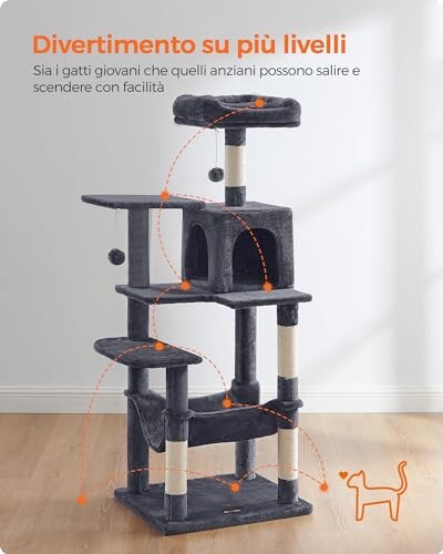 Feandrea Albero per Gatti Alto 143cm - immagine 2