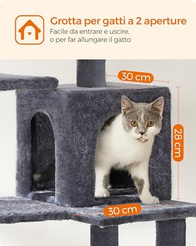 Feandrea Albero per Gatti Alto 143cm - immagine 4