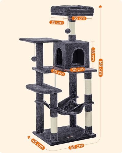 Feandrea Albero per Gatti Alto 143cm - immagine 6