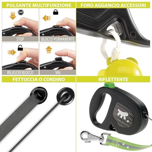 Ferplast Flippy One Guinzaglio Riflettente 5m - immagine 1