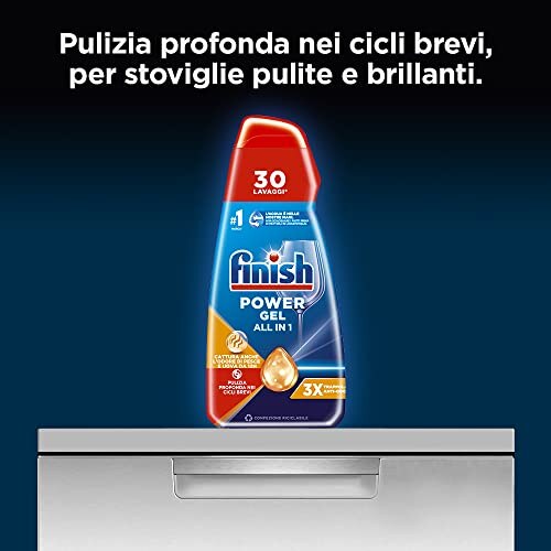 Finish Powergel Detersivo Lavastoviglie Anti Odore - immagine 1
