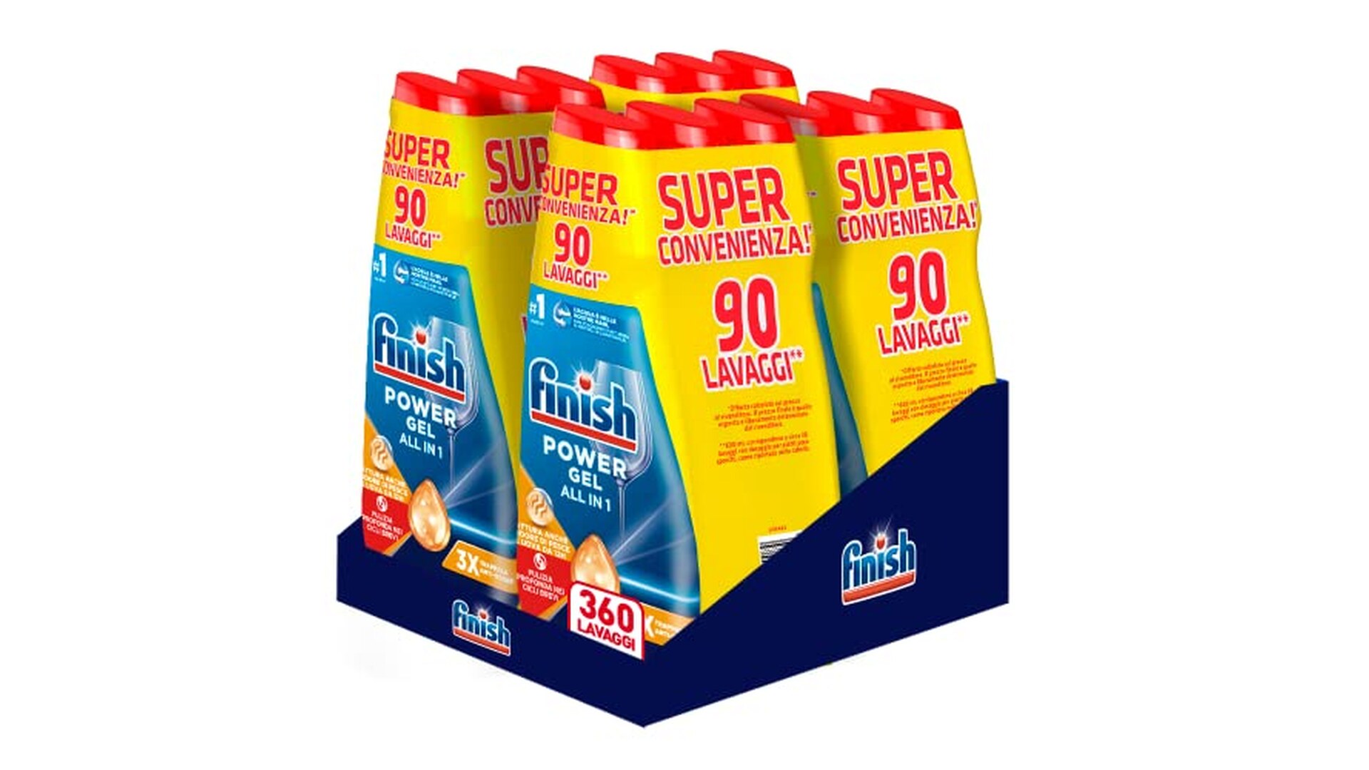 Finish Powergel Detersivo Lavastoviglie Anti Odore