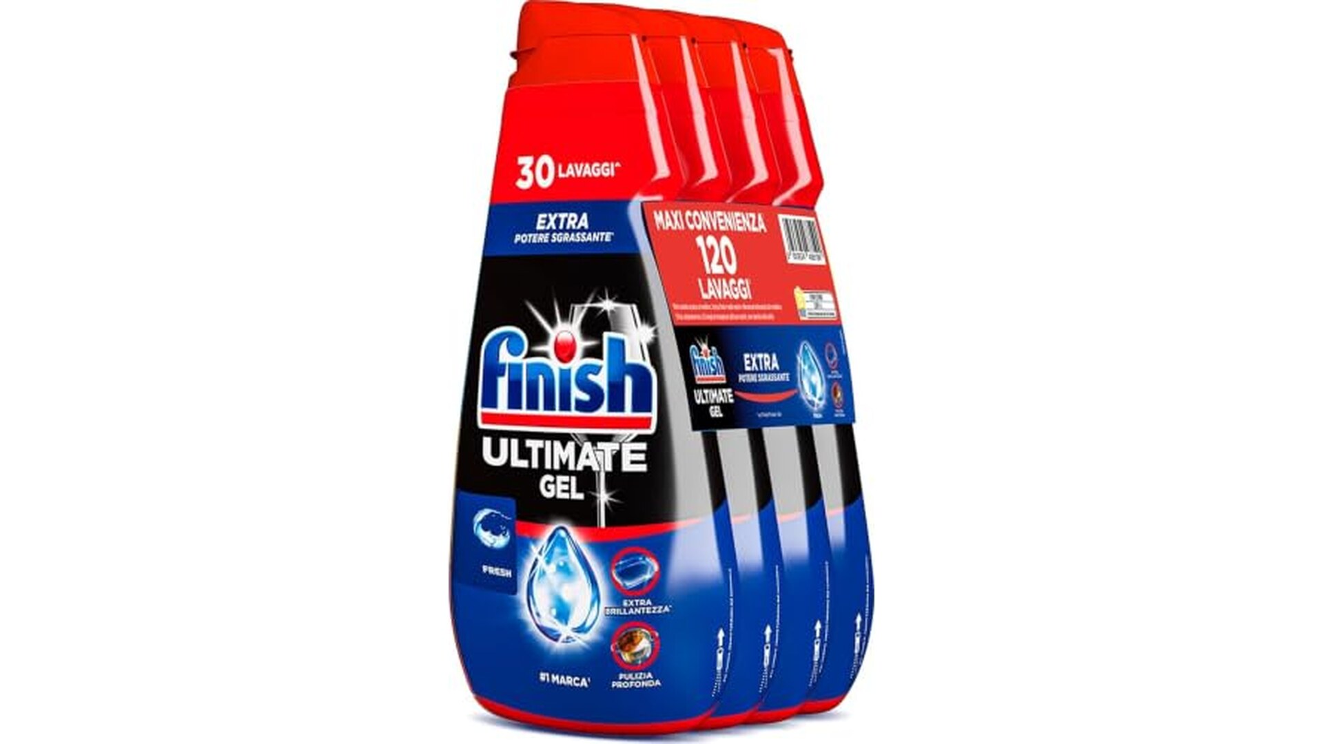 Finish Ultimate Gel Detersivo Lavastoviglie 120 Lavaggi