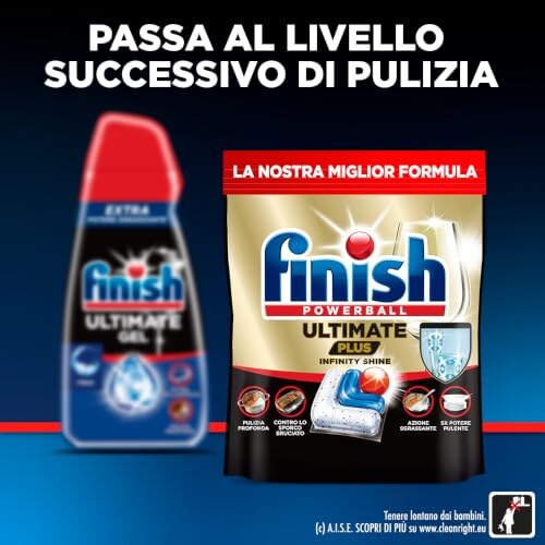 Finish Ultimate Gel Detersivo Lavastoviglie Limone - immagine 3