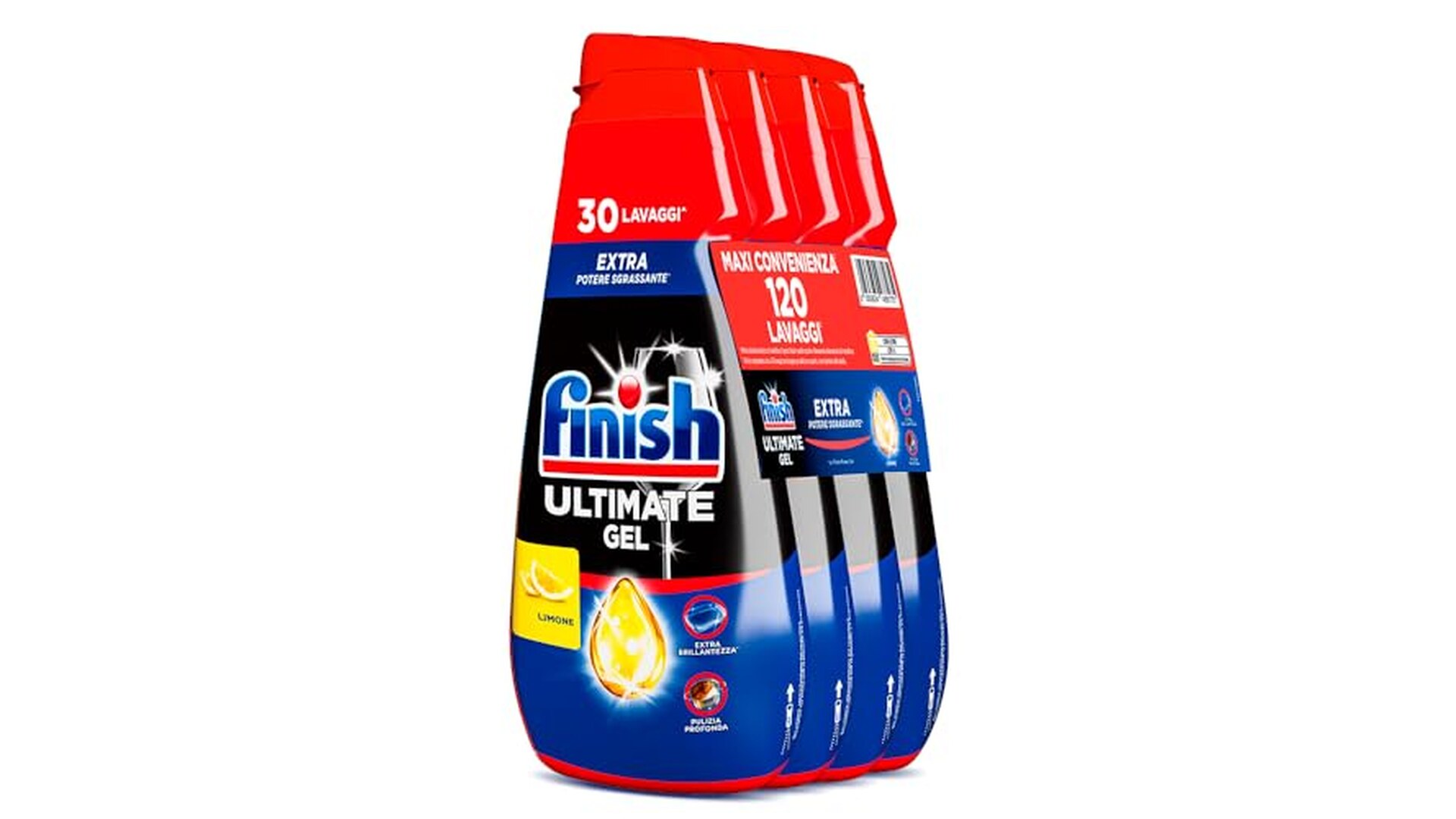 Finish Ultimate Gel Detersivo Lavastoviglie Limone