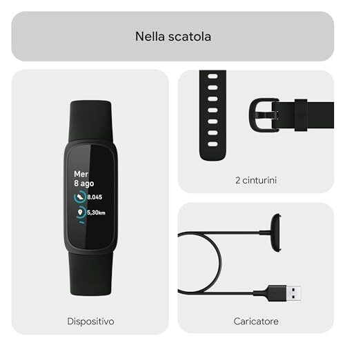 Fitbit Inspire 3 Tracker Fitness Nero Notte - immagine 7