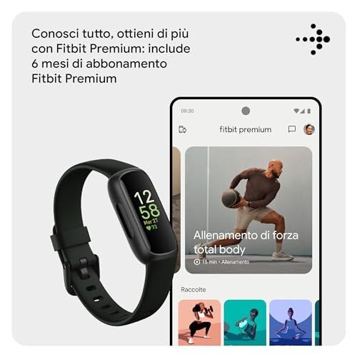 Fitbit Inspire 3 Tracker Fitness Nero Notte - immagine 8