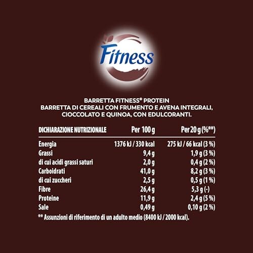 Fitness Barrette Cereali Integrali al Cacao - immagine 1