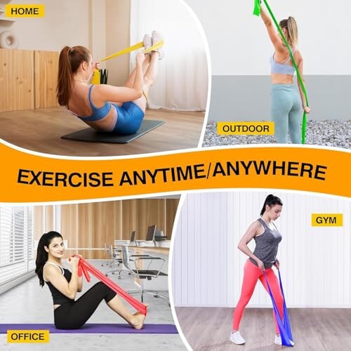 Fokky 4 Fasce Elastiche Fitness 2M con Borsa - immagine 3