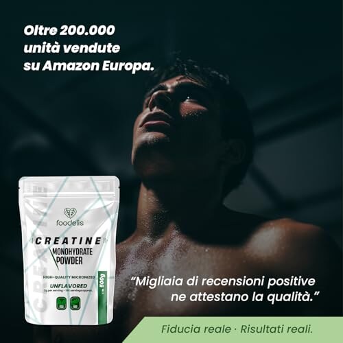 Foodelis Creatina Monoidrato Micronizzata 500g - immagine 1