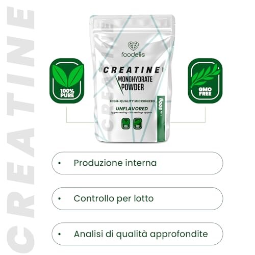 Foodelis Creatina Monoidrato Micronizzata 500g - immagine 6