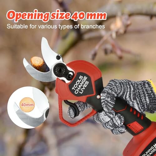 Forbici Potatura Elettriche NUZEKY 40mm con 2 Batterie - immagine 1