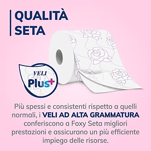 Foxy Seta Carta Igienica 2 Veli 48 Rotoli - immagine 2