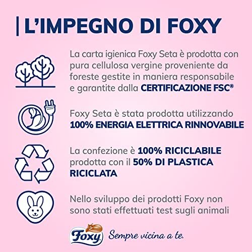 Foxy Seta Carta Igienica 2 Veli 48 Rotoli - immagine 5