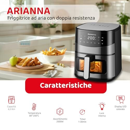 Friggitrice ad Aria Melchioni Arianna 6,5L - immagine 2
