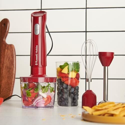 Frullatore a Immersione Russell Hobbs Desire Rosso - immagine 2